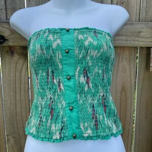 Staring at Stars for Urban Outfitters smocked strapless crop top